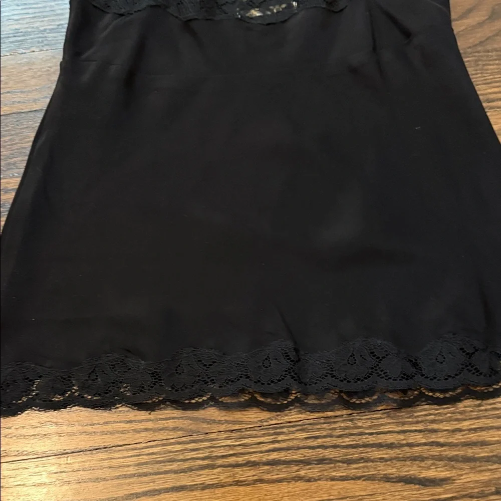 Goldhawk Black silk Lace-Trim Camisole Tank Top - Picture 8 of 8